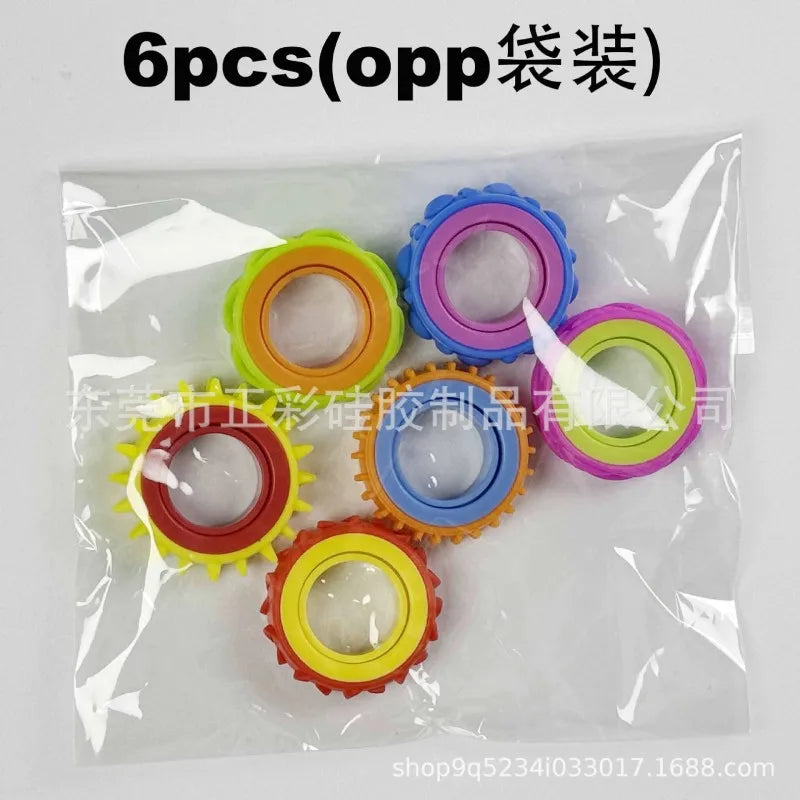 Silicone Sensory Ring Fidget Toy for Stress Relief and Focus