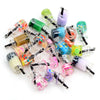 A collection of 20 assorted resin fruit and drink charms in various colors and shapes for jewelry making