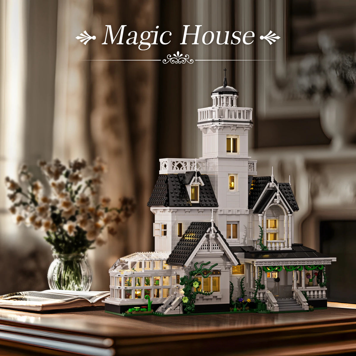 Victorian House Building Block Set (1,877 Pieces)