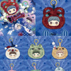 A collection of Fire Dancer vinyl plush blind boxes featuring various characters and accessories.