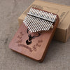 17-Key Mahogany Kalimba Thumb Piano
