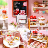 DIY Miniature Wooden Dollhouse Kit with LED Lighting