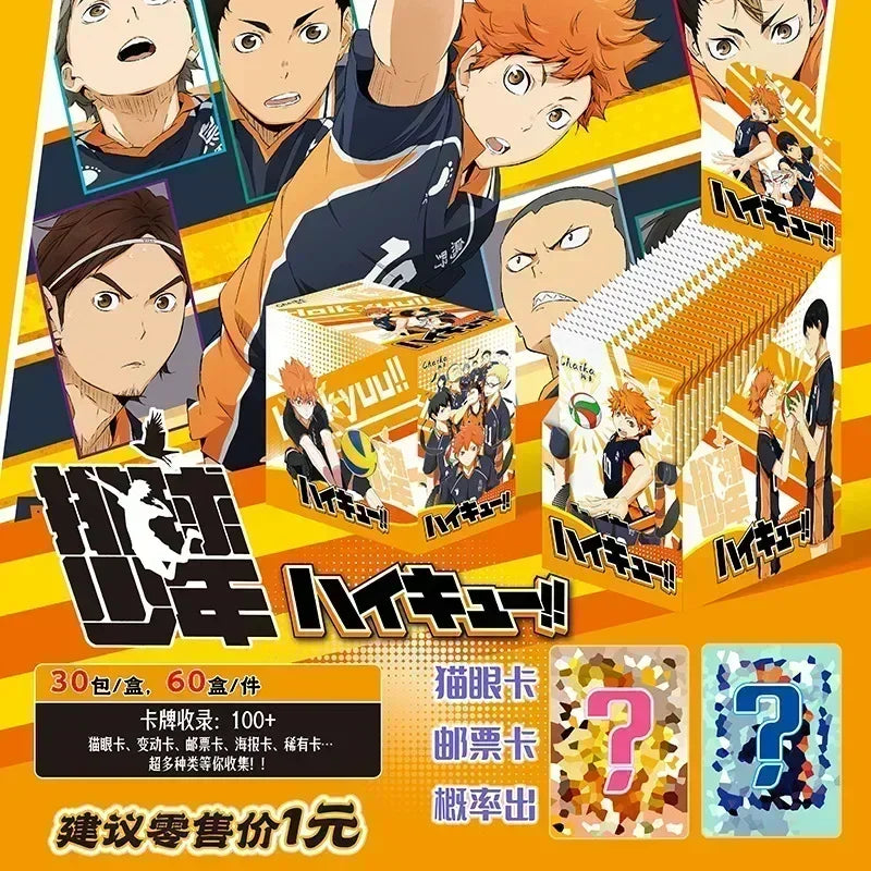 Haikyuu!! Anime Character Trading Cards - Hinata, Kageyama & Tsukishima Collection