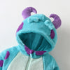 Cozy Fleece Hooded Romper for Babies with Adorable Animal Ears