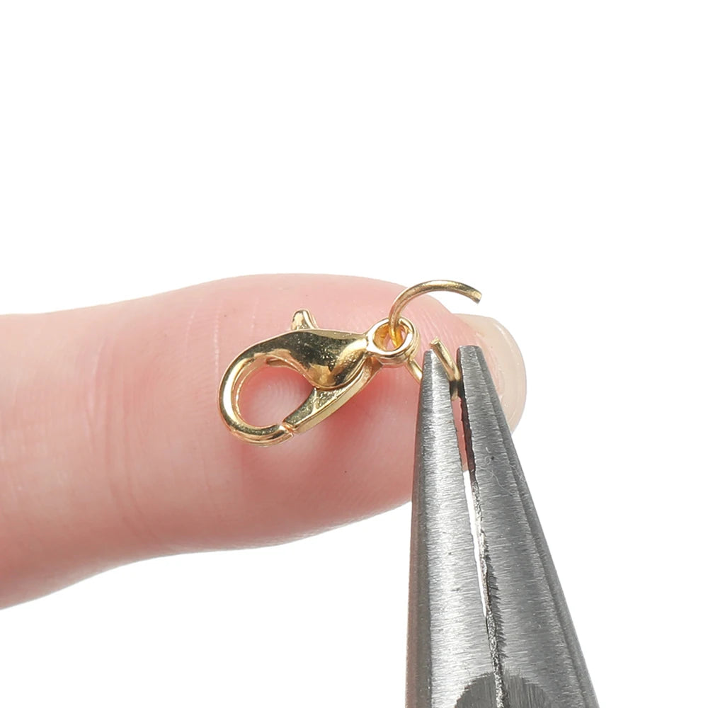 DIY Jewelry Making Kit with Jump Rings, Clasps, and Tools