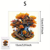 Premium Wooden Jigsaw Puzzle – Villa Peacock Owl Landscape