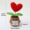 Handmade Crochet Pocket Hug Doll with Positive Vibe