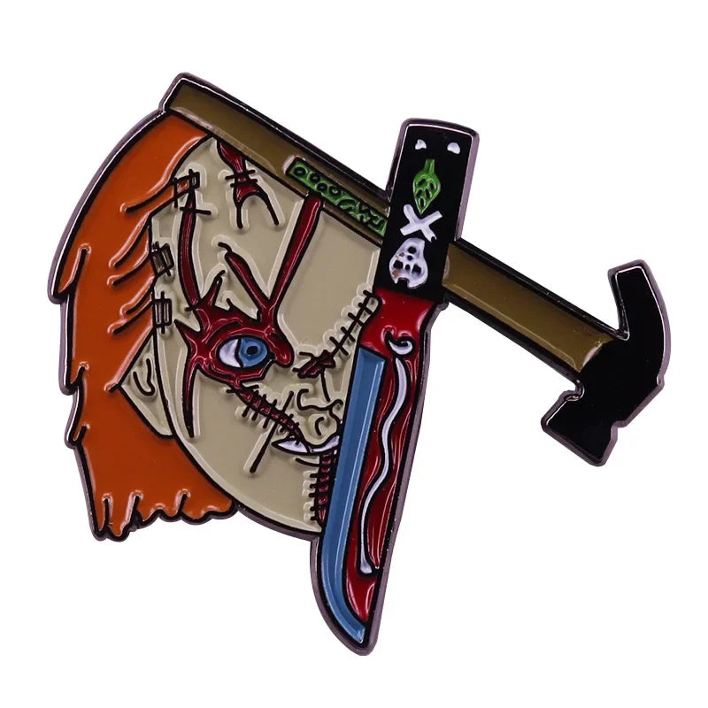 Chucky Horror Movie Enamel Pin