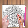 Intricate Mandala Coloring Book for Adult Stress Relief