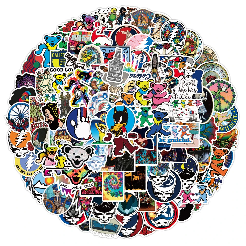 Vintage Rock Music Sticker Pack