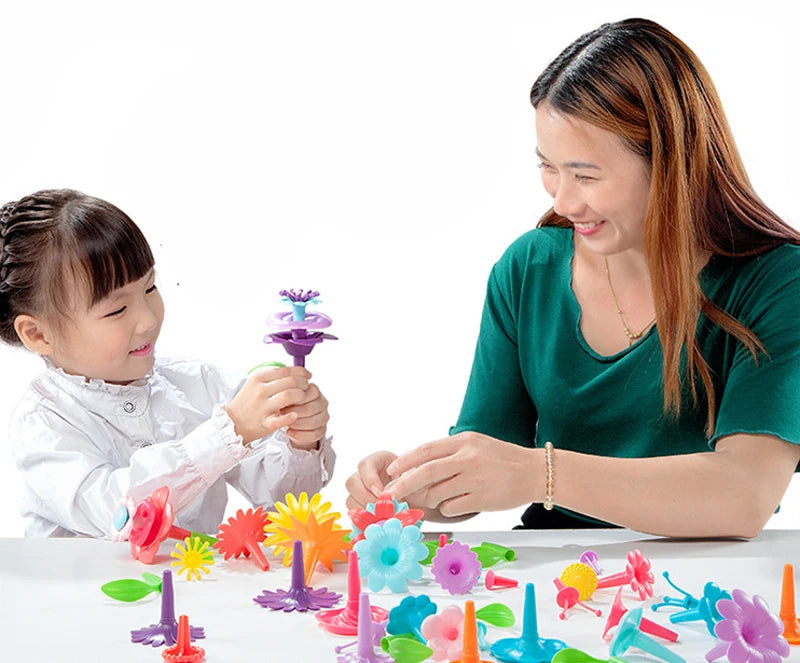 Creative Flower Garden Building Playset for Kids