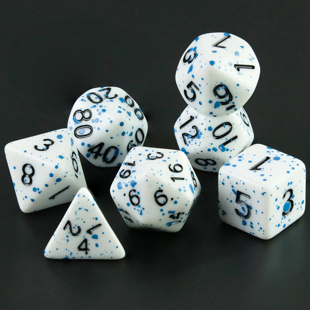 Acrylic Polyhedral Dice Set for Tabletop RPGs