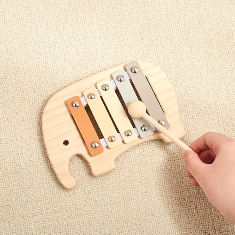 Cartoon Elephant Xylophone Musical Toy for Toddlers