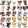 A collection of charming bobblehead pet figurines featuring various breeds including a dachshund, kitten, collie, and others.