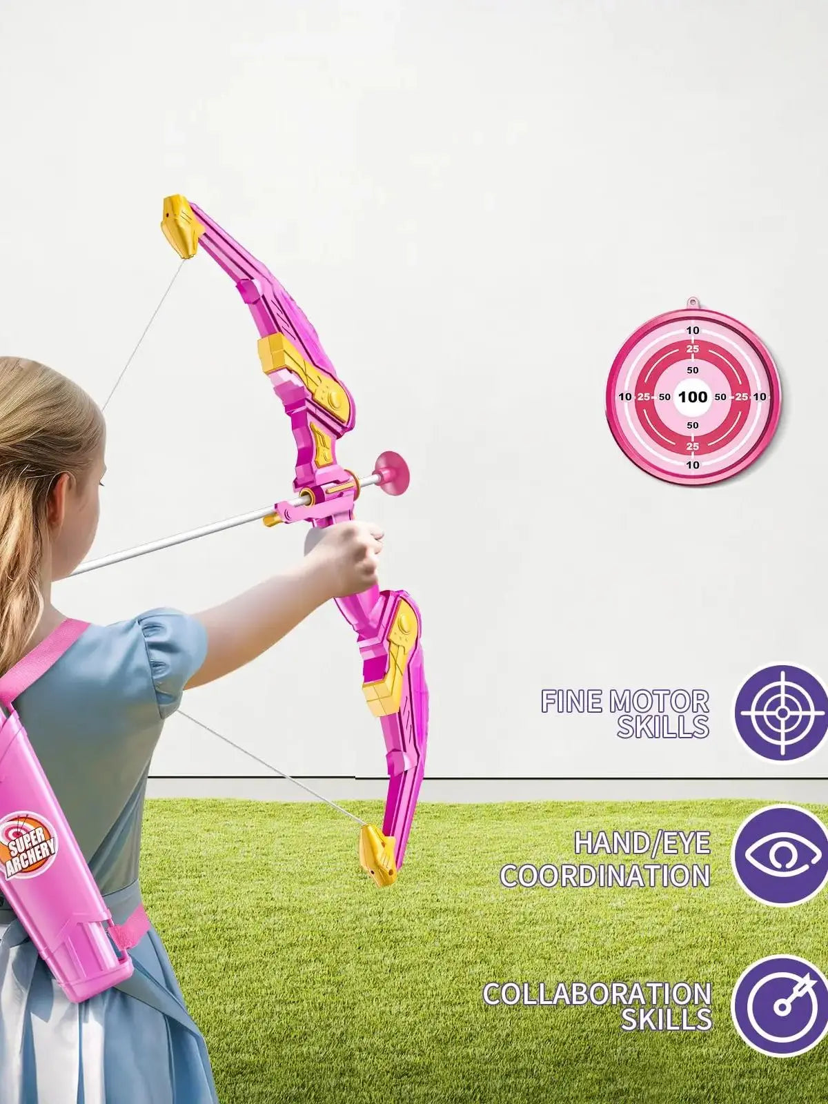 Kids Archery Bow and Arrow Set – Indoor & Outdoor Play