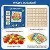 Wooden Mosaic Puzzle Set for Toddlers – Montessori Shape & Color Learning Toy