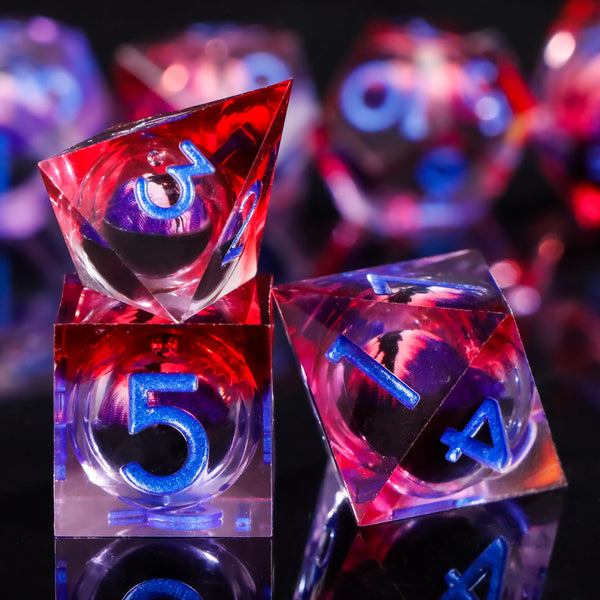 Resin Polyhedral Dice Set for Tabletop Gaming