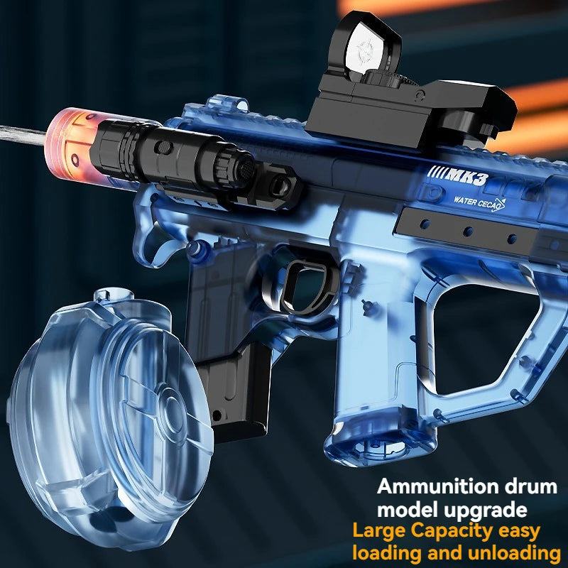 Electric Water Blaster with LED Lights for Outdoor Fun