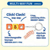 Multi-way fun keycap pendant blind box collectible keychain featuring interchangeable keycaps
