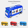 Pull-Back Mini Bus Toy with Openable Doors