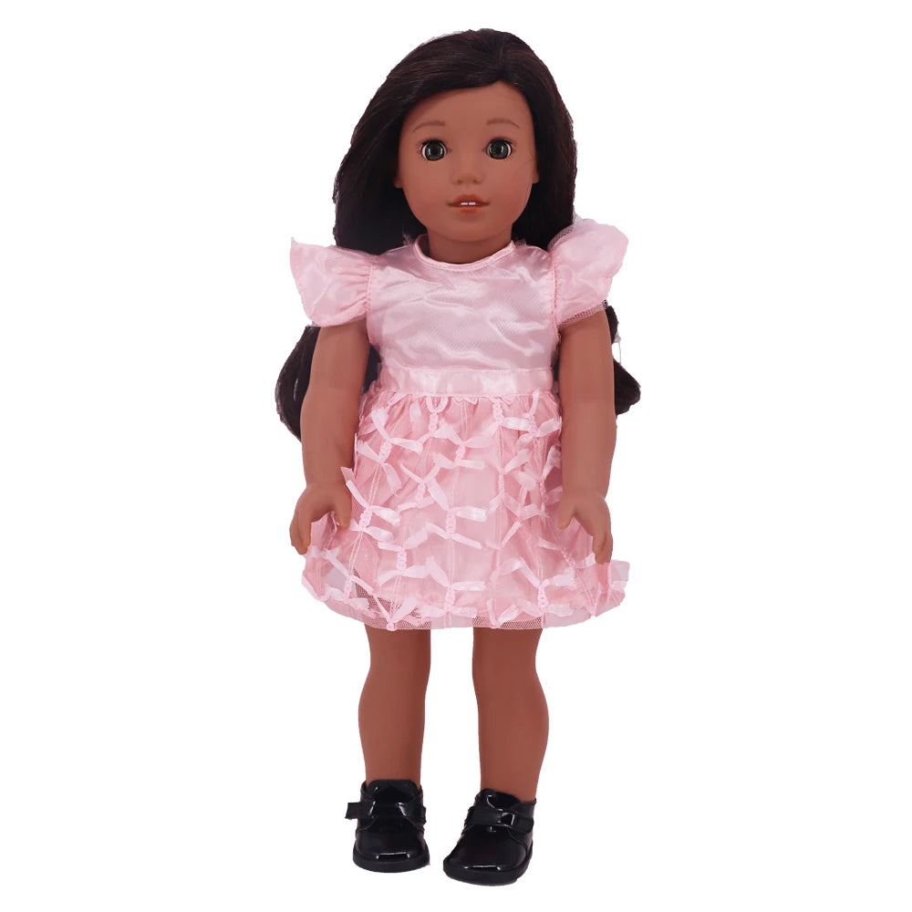 Two-Piece Doll Outfit with Top and Pants for 18-Inch and 43cm Dolls