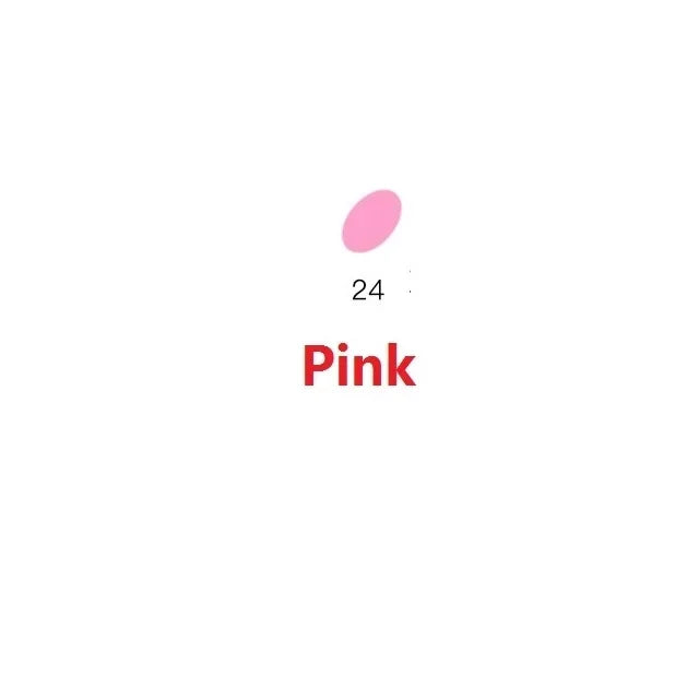 A pink oval-shaped polymer clay product with the number 24 visible.