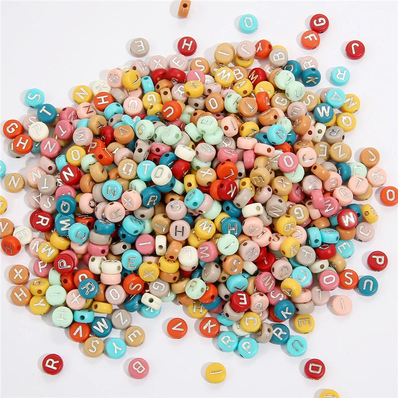 Acrylic Alphabet Letter Beads Kit for Jewelry Making