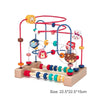 Wooden Bead Maze Roller Coaster Toy for Toddlers