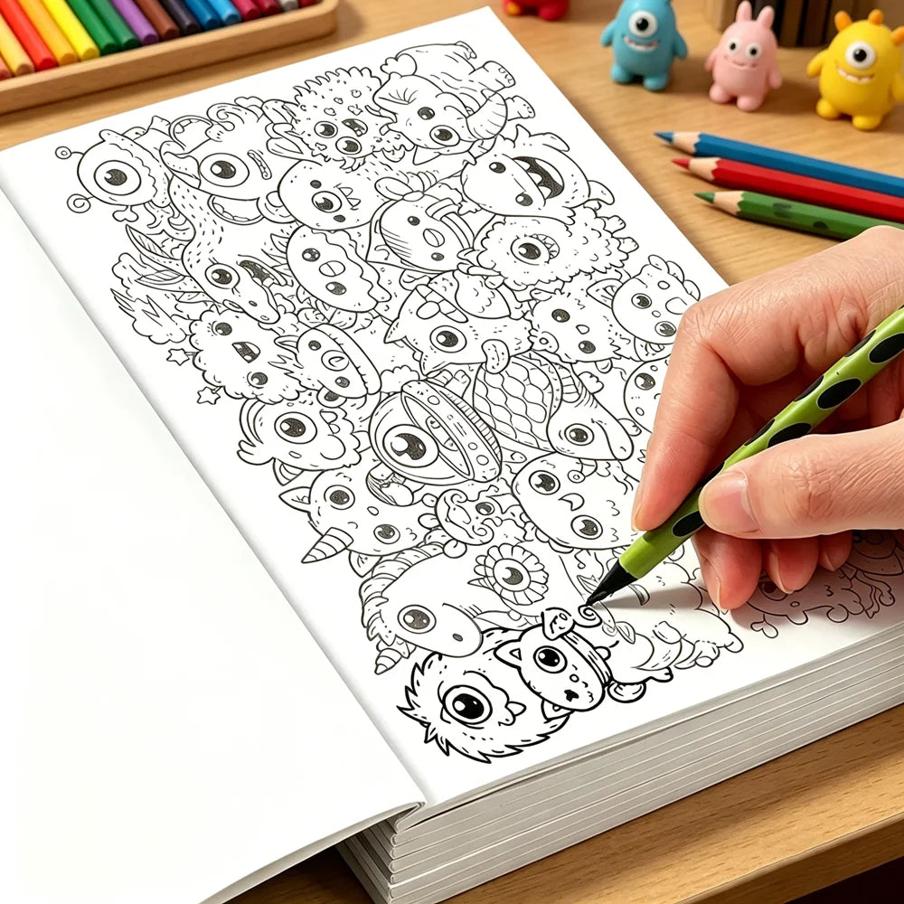 Adult Coloring Book: Detailed Trace & Doodle Pages