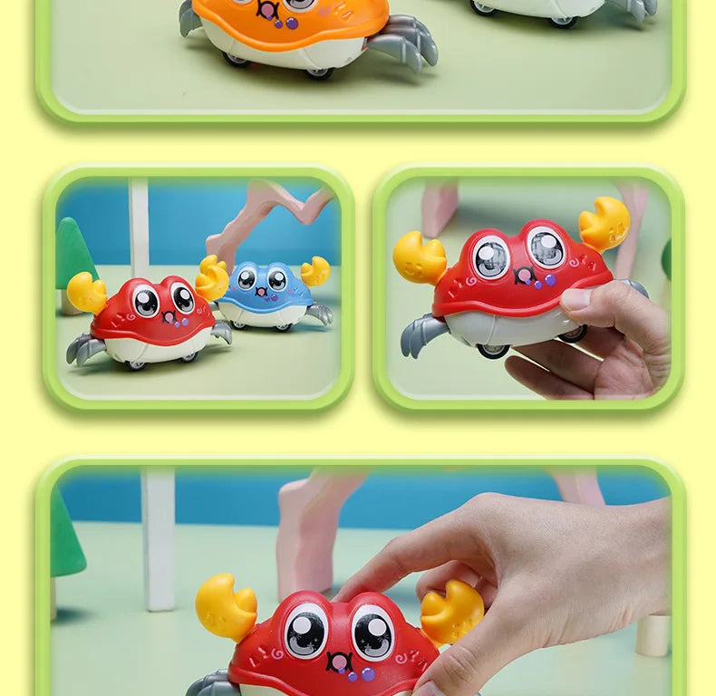 Crawling Crab Tummy Time Toy with Music and Motion