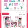 Dream Villa Dollhouse Playset with Furniture for Kids