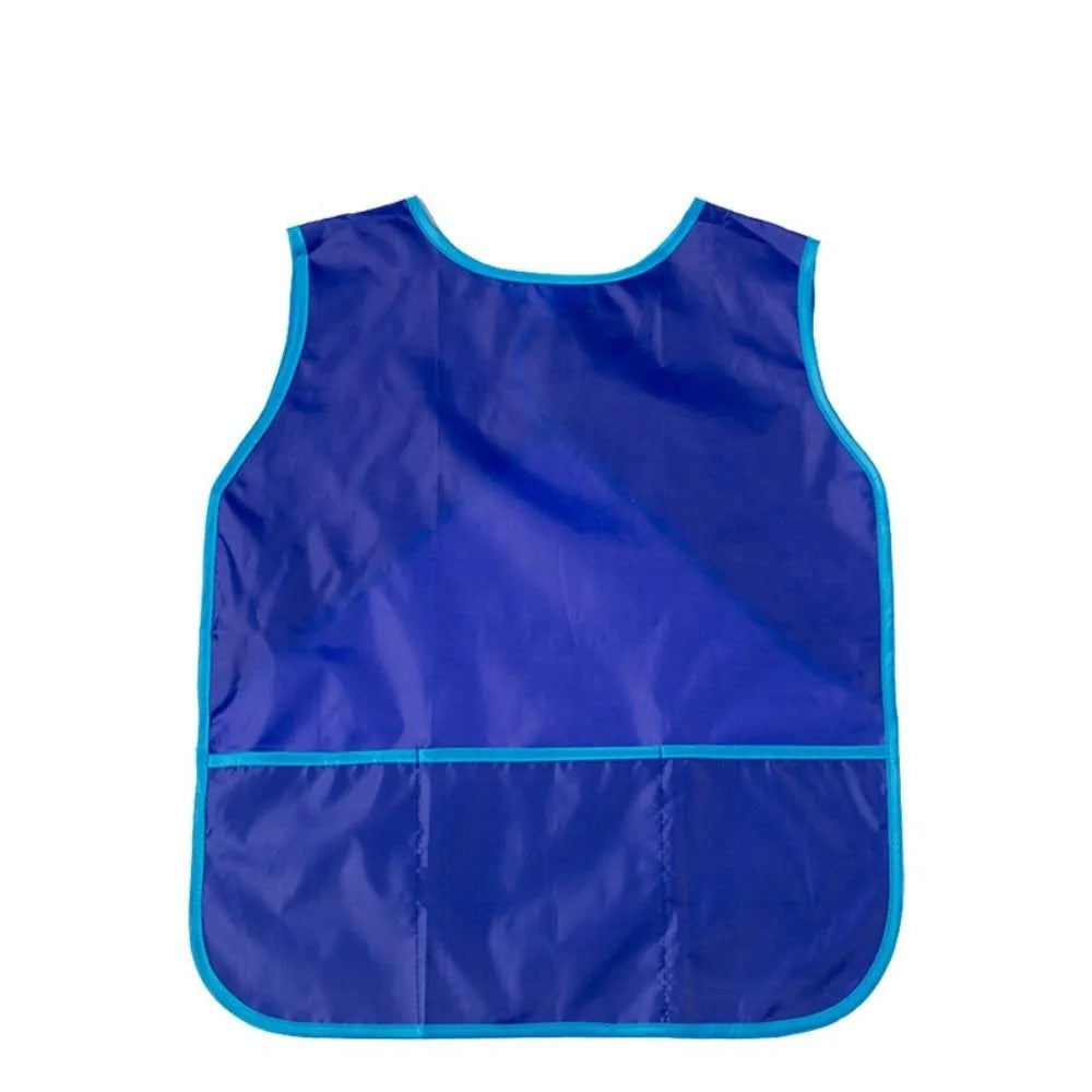 Waterproof Kids Art Smock with Pockets for Painting & Crafts
