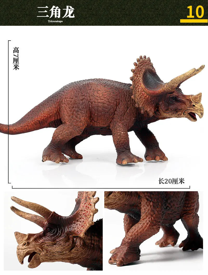 Realistic Dinosaur Figurine Collection for Imaginative Play
