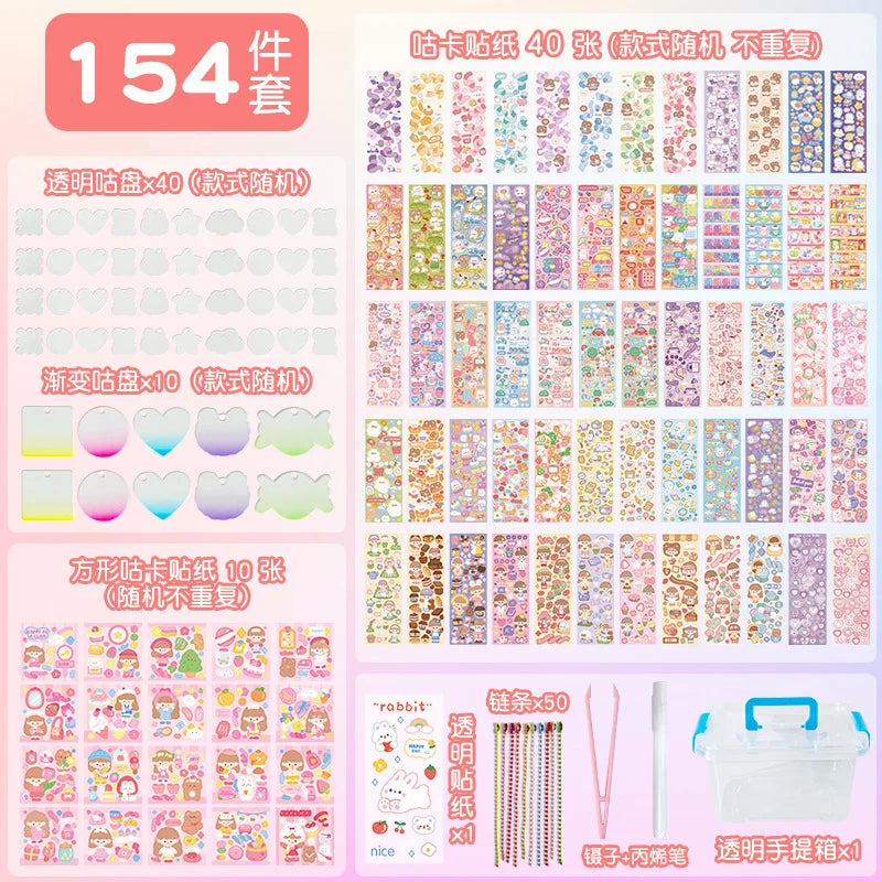 Cute DIY Goo Card Sticker Set for Kids