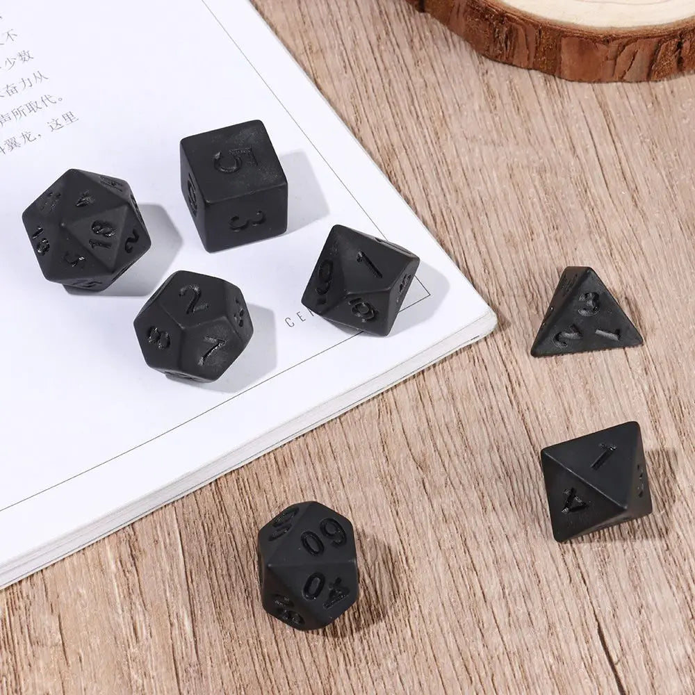 7-Piece Polyhedral Dice Set for Tabletop RPGs and Board Games