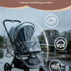 Universal Waterproof Stroller Rain Cover with Breathable Vent