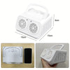 Automatic Bubble Machine with Dual Fans and LED Lights