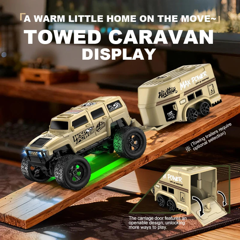 Mini Remote Control Climbing Car with Trailer