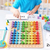 Wooden Multiplication Table Math Learning Toy for Kids