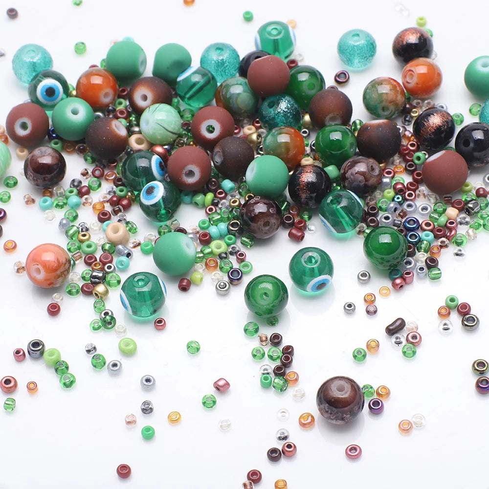 Mixed Color Czech Glass Seed Beads for Jewelry Making – Round Spacer Beads Assortment