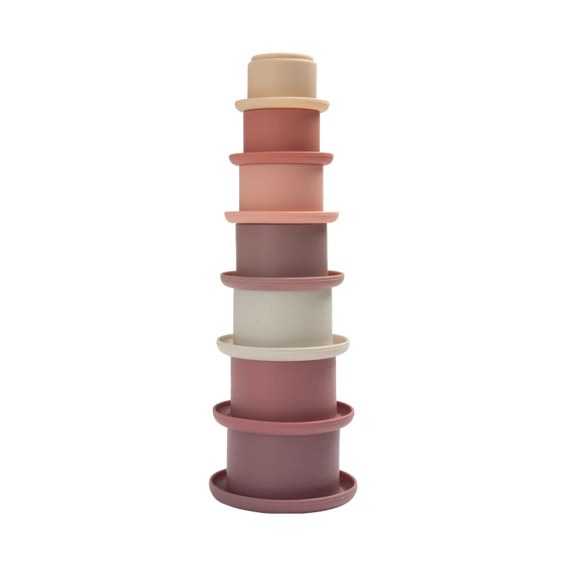 Silicone Stacking Cups for Toddlers – Montessori Nesting Toy