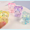 Glitter Gummy Bear Stress Relief Squishy Toy