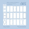 A pack of 40 sheets of grass scented paper for journaling and DIY crafts