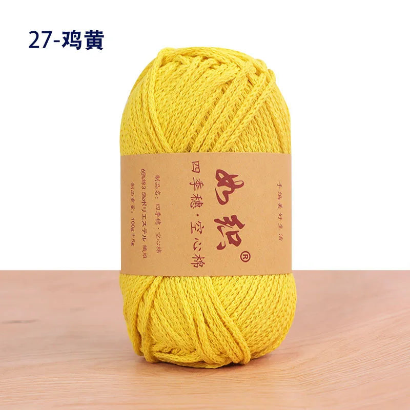 Soft Cotton Blend Crochet Yarn – 85m per Roll