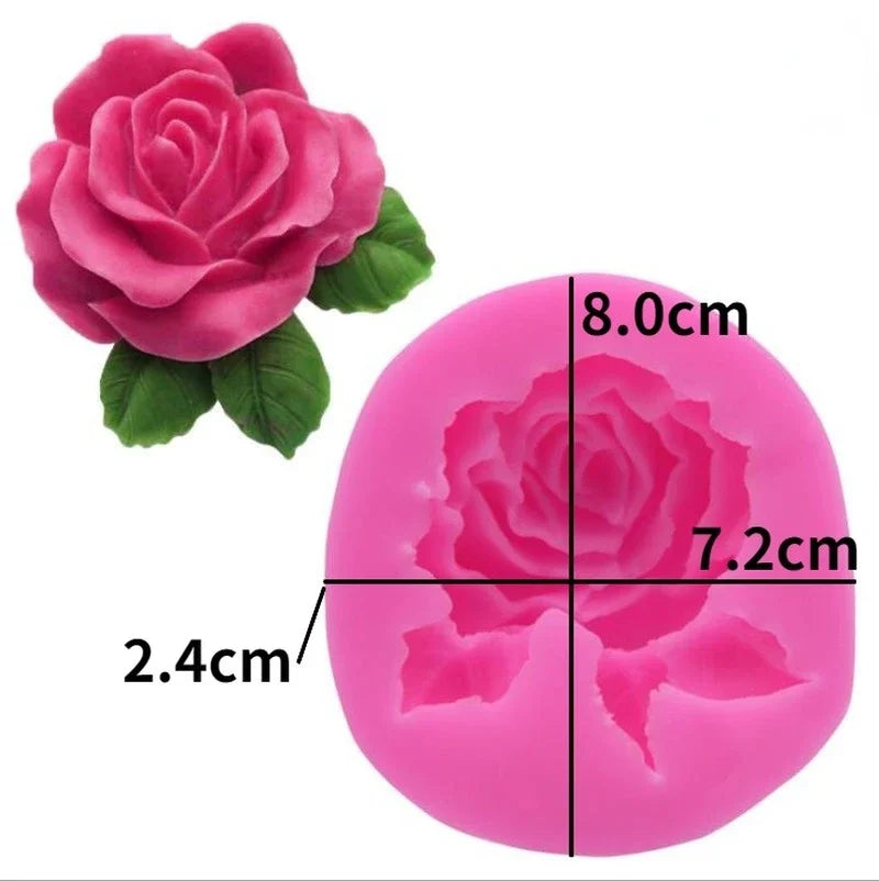 Rose & Peony Silicone Mold for Candle, Soap, and Resin Crafting