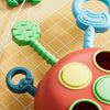 Montessori Sensory Pull Toy for Babies – Silicone Activity Toy with String