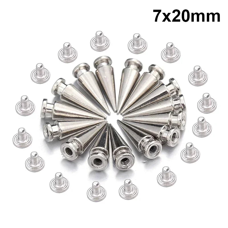 Punk Spike Rivets for DIY Clothing and Accessories