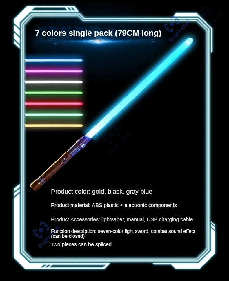 RGB Color-Changing Lightsaber with Sound Effects