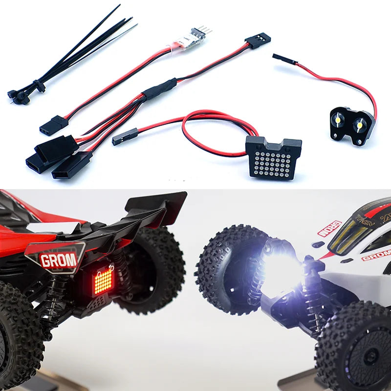 LED Headlight & Taillight Kit for 1/18 RC Buggy