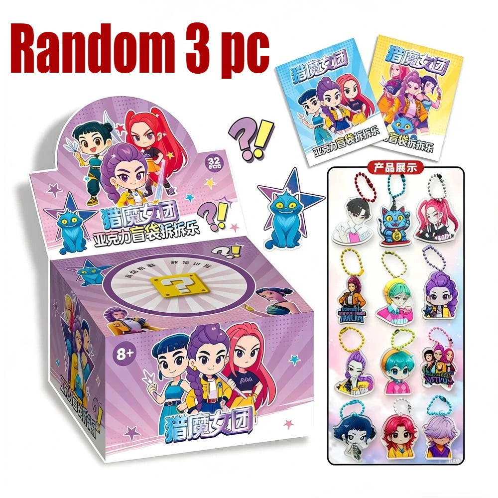 Mystery Anime Acrylic Keychain Blind Bag (Set of 32)